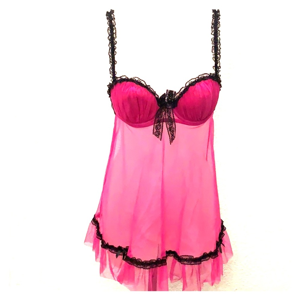 Medium lightly lined babydoll lingerie
